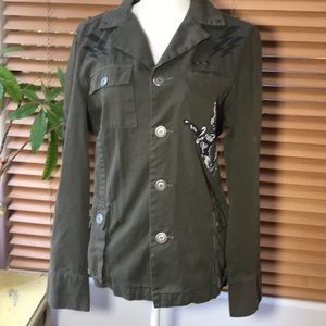 XI XI Military style jacket.